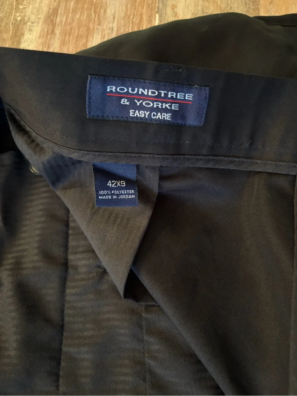 Roundtree & Yorke‎ Flat Front Black Chino Shorts Size 42 9